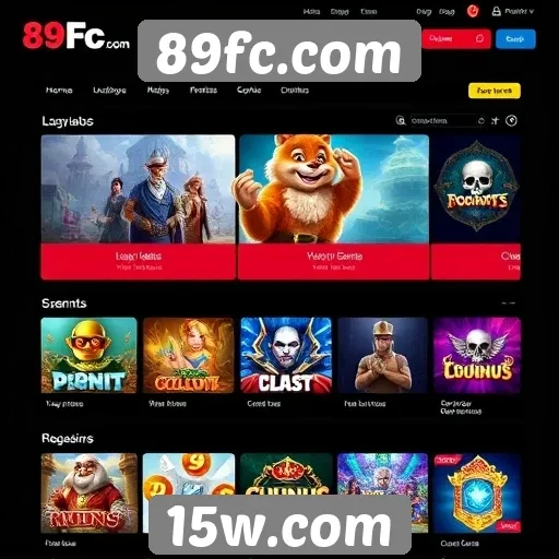 Exploração das funcionalidades do site 89fc.com